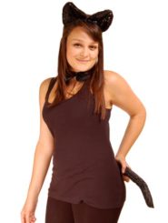 Sequin Cat Costume Accessory Set