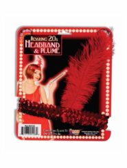 Red Flapper Headband Accessory